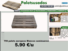 Tablet Screenshot of paletsusados.com
